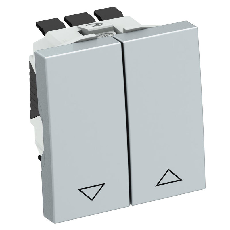 OBO Bettermann - Jalousieschalter/-taster Rolladenschalter RS-BS AL1 alu lackiert