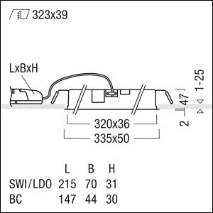 Zumtobel Group - Decken-/Wandleuchte LED-Einbauleuchte SUI DF9 #60211002 3000K