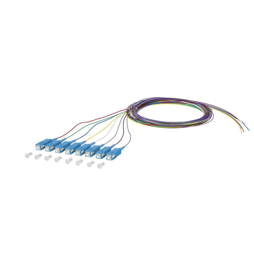Metz Connect - LWL-Pigtail OpDAT Pigtail SC-UPC 150Q1CO0020E8 OS2 8 Farben − 8 Stück