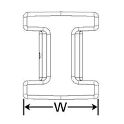 HellermannTyton - Befestigungssockel und -element für Kabelbinder Verbindungselement DSWS4 sw − 2200 Stück