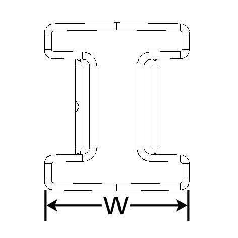HellermannTyton - Befestigungssockel und -element für Kabelbinder Verbindungselement DSWS4 sw − 2200 Stück