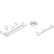 Hera - Decken-/Wandleuchte LED Top-Stick FK 61001424203 600mm nw