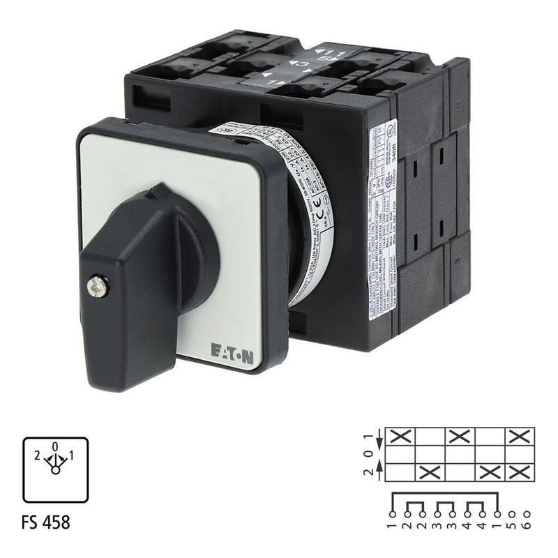 Eaton - Lastschalter Wendeschalter T3 32A T3-3-190/E Einbau tastend