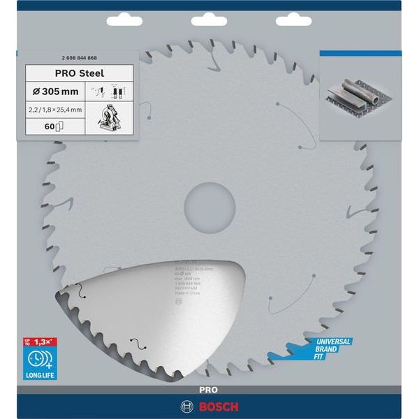 Bosch - Kreissägeblatt PRO Steel Kreissägeblatt 2608844868 für Kreissägen