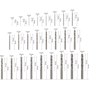 Bosch - Bohrer-Set PRO Metal HSS-G 2608587017 Spiralbohrer Set