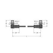 Turck - Rundsteckverbinder, feldkonfektionierbar (Industriesteckverbinder) Verbindungsleitung WSSD-WSSD-4414-10M − 1 Stück