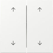 Gira - Abdeckung/Bedienelement für Installationsschalterprogramme Wippe 2f Pfeile 329770 Schalter Reinweiß