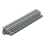 WAGO - Kabelsteckverbinder für Leiterplattensteckverbinder 1-Leiter-Federleiste 231-122/031-000 CAGECLAMP,2,5 mm²,gr − 10 Stück