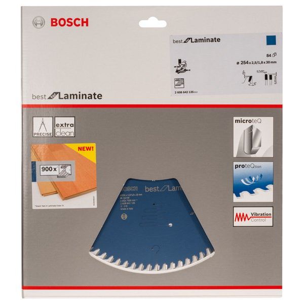 Bosch - Kreissägeblatt Best for 2608642135 Laminate 254 x 30