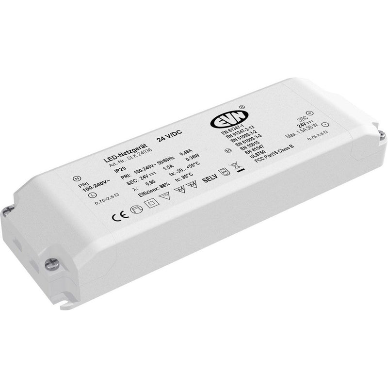 EVN Lichttechnik - LED-Betriebsgerät LED-Netzgerät SLK 240 36 24VDC 1-36 Watt
