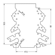 WAGO - Elektronik-Leergehäuse Lochrasterplatine 2857-191/3140-000 2-2-Anschlussebenen − 5 Stück