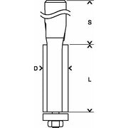 Bosch - Fräser Bündigfräser Expert for 2608629380 Wood Laminate 8 mm
