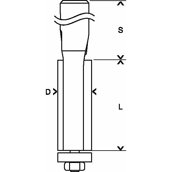 Bosch - Fräser Bündigfräser Expert for 2608629380 Wood Laminate 8 mm