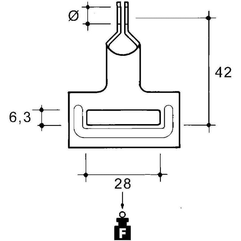 Niedax - Befestigungsklammer Seilbefestigung NM65-AH38