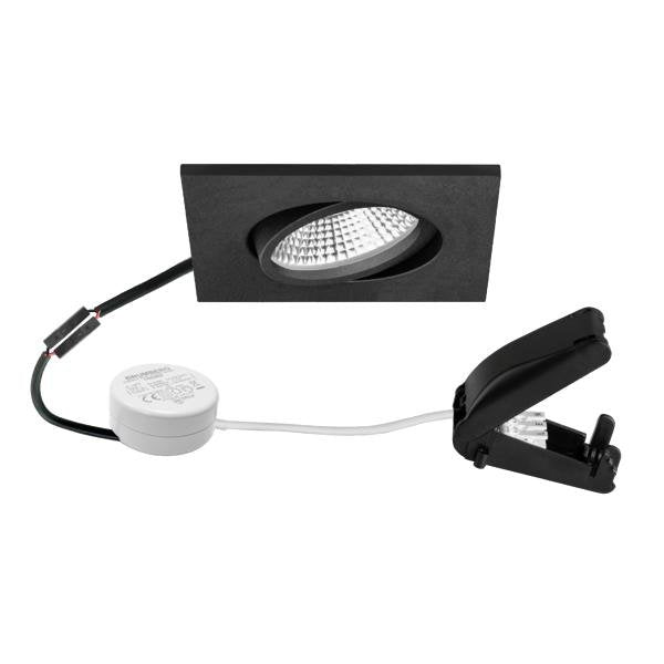 Brumberg Leuchten - Downlight/Strahler/Flutlicht LED-Einbaustrahler 230V 40488183AB 3000K, sw
