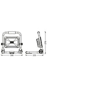 Ledvance - Baustellenleuchte Akku-LED-Arbeitsleuchte LED W #4058075831131 6500K, sw/gr