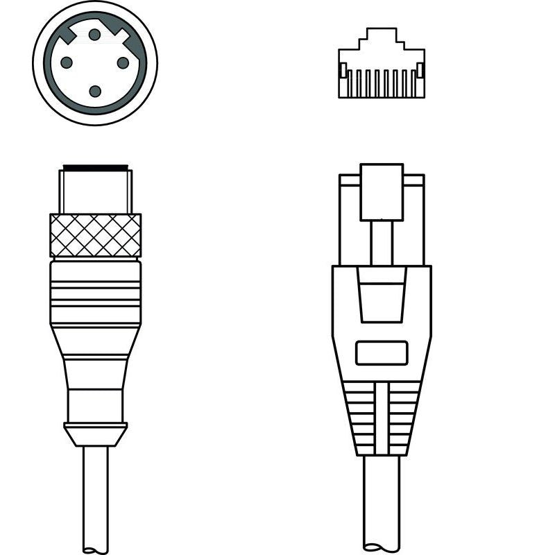 Leuze - Konfektioniertes Sensor-Aktor-Kabel Verbindungsleitung KSSETM124ARJ45AP7020 − 1 Stück