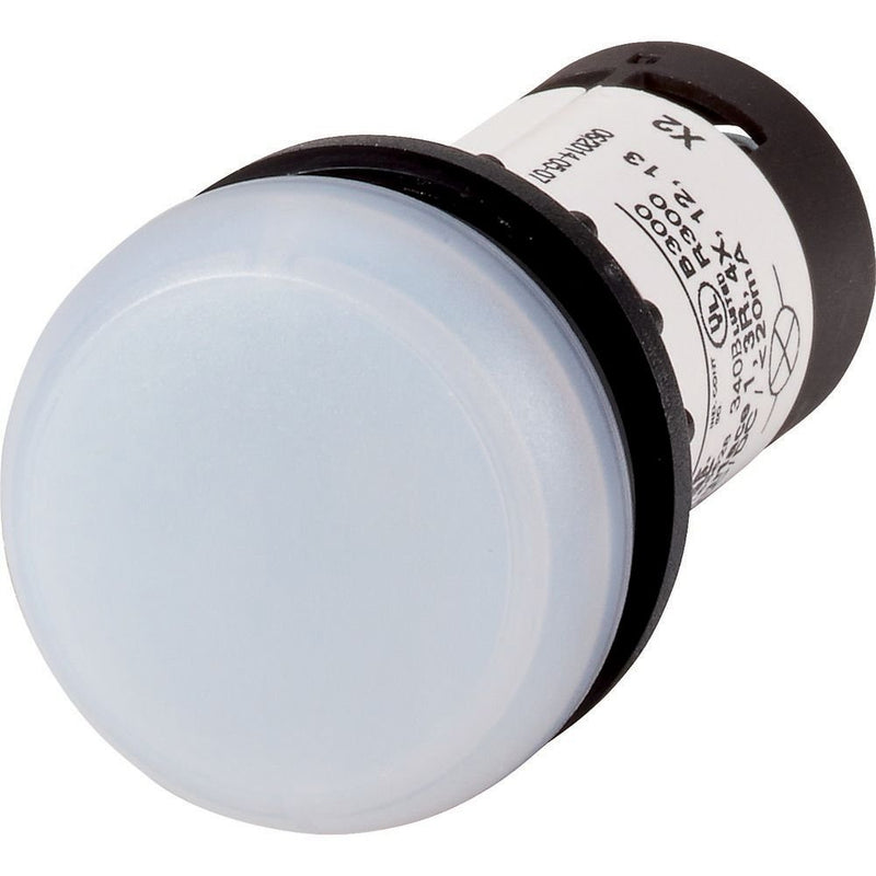 Eaton - Leuchtmelder, Komplettgerät Leuchtmelder flach C22-L-W-24 LED weiß, 24 V AC/DC