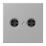 Jung - Einsatz/Abdeckung für Kommunikationstechnik Abdeckung für Antennendose LC 990 TV 204 gris moyen (32012)