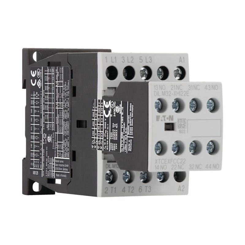 Eaton - Leistungsschütz zum Schalten von Wechselstrom Leistungsschütz DILM12-22(24VDC) 2S2Ö 5,5KW/400V,DC