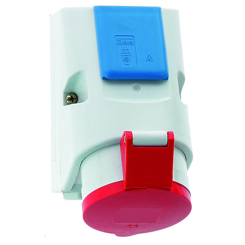 Bals Elektrotech - CEE-Steckdosen-Kombination (IEC 60309) Kombi-Wandsteckdose 32A 5p 1018 400V 6h IP44