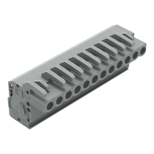 WAGO - Kabelsteckverbinder für Leiterplattensteckverbinder 1-Leiter Federleiste 232-112/026-000 CAGECLAMP 2,5mm²,gr − 25 Stück