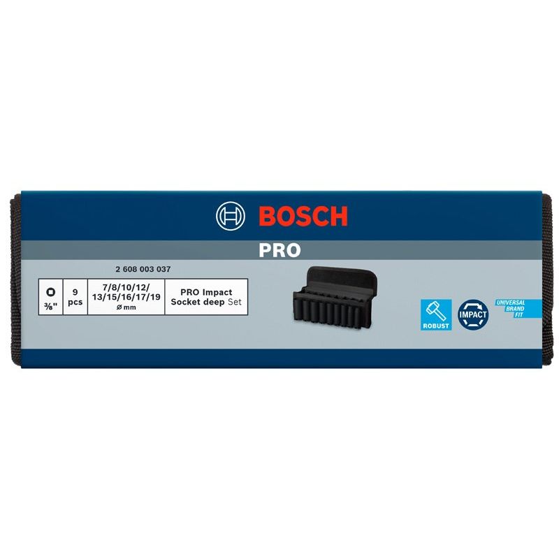 Bosch - Steckschlüsselset PRO Impact 2608003037 Steckschlüsselsatz