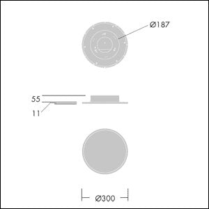 Thorn - Decken-/Wandleuchte LED-Einbauleuchte OMEGAC LED #96631490 3000K