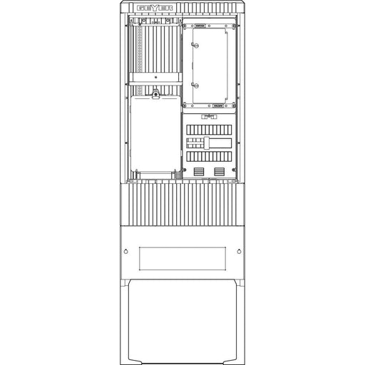 ABN - Zähler-Komplettschrank Zähleranschlusssäule SZ175ZL1504 1 ZP Leerpl. 5pol