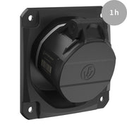 Walther Werke - CEE-Anbausteckdose (IEC 60309) CEE NEO Anbaudose schräg FW512501CC 16A 5P 1h IP54