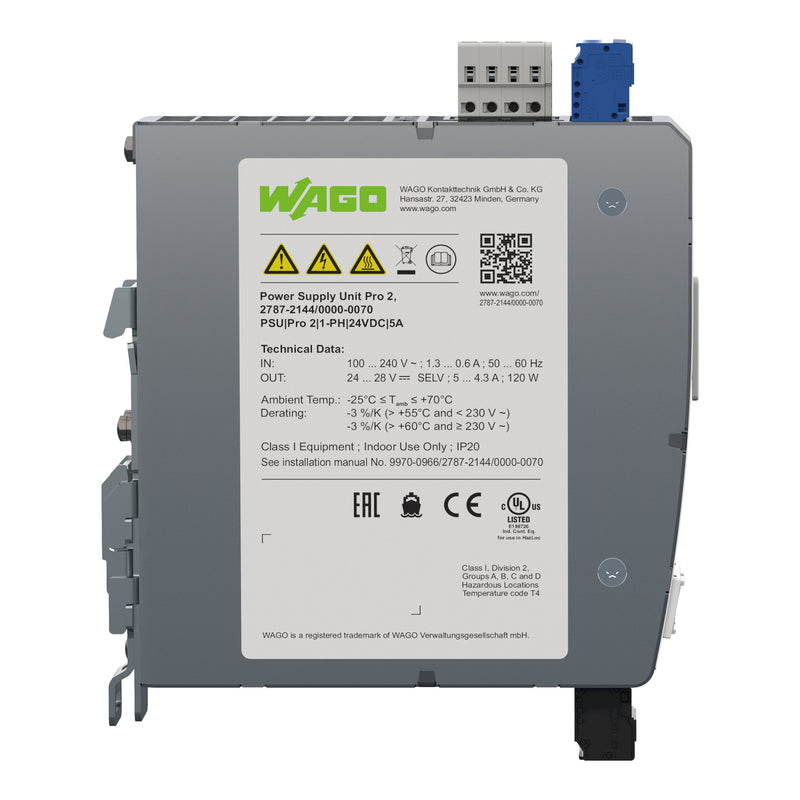 WAGO - Gleichstromversorgung Stromversorgung 2787-2144/000-070 Pro 2,1 phasig