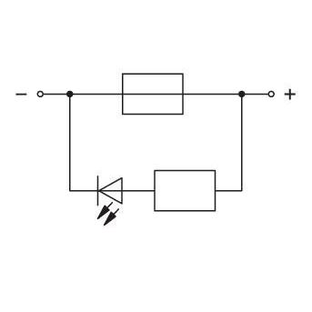 WAGO - Sicherungs-Reihenklemme Sicherungsklemme 2006-1681/1000-413 2-Leiter, grau − 25 Stück