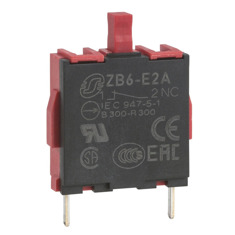 Schneider Electric - Hilfsschalterblock ZB6E1A 1S Silberlegierung − 10 Stück