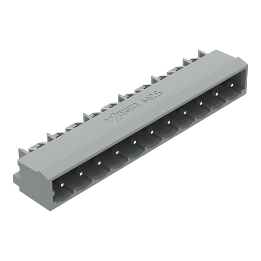 WAGO - Leiterplattensteckverbinder THT-Stiftleiste Lötstift 231-471/001-000 1,2x1,2,abgew.,gr − 100 Stück