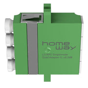 Homeway - LWL-Kupplung Quad-Kupplung HW-4XLCAPCKSGN LC/APC SM, gn
