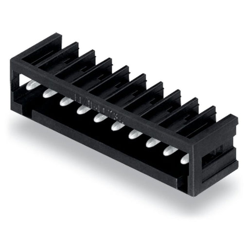WAGO - Leiterplattensteckverbinder THR-Stiftleiste Lötstift 734-165/105-604 1,0x1,0,abgew.,sw − 200 Stück