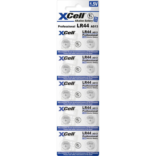 Hückmann - Batterie XCell Alkaline Knopfzelle LR44-B10(VE 10) 10er Blister