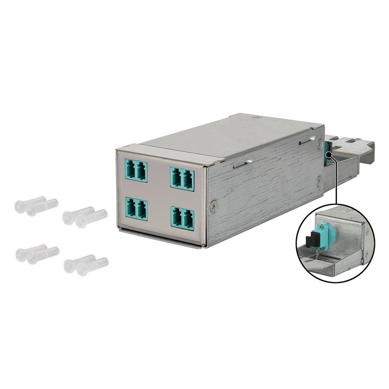 Metz Connect - Moduleinsatz für Patchpanel LWL DCCS Baugruppe OM3 130D225JM0000B 4xLC-Du plex/1xMTP-M