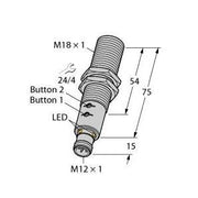 Turck - Ultraschall Taster Ultraschallsensor RU40U-M18 #1610016 − 1 Stück