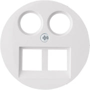 Berker - Einsatz/Abdeckung für Kommunikationstechnik Zentralstück 2fach pws 14452089 DATA/TV/FM Homeway