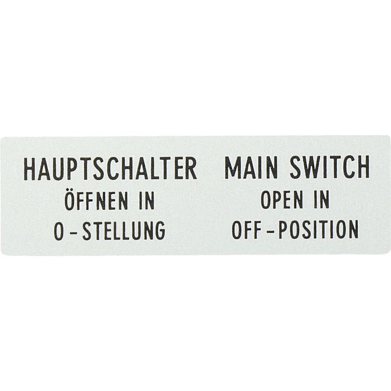 Eaton - Zubehör/Ersatzteile für Niederspannungs-Schalttechnik Zusatzfrontschild ZFS61/62-T0 Deutsch/Englisch