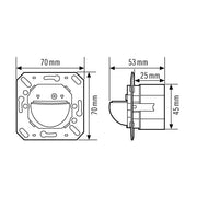 ESYLUX - Bussystem-Bewegungsmelder Wand-Präsenzmelder PD-C 180i KNX 180 Grad