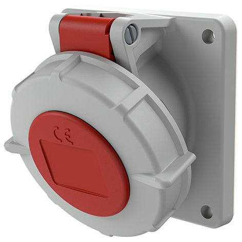 Mennekes - CEE-Anbausteckdose (IEC 60309) Anbaudose TwinCONTACT 1169 16A4p6h400V IP67 − 1 Stück