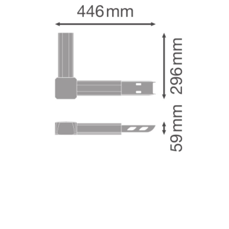 Ledvance - Elektrisches Zubehör/Ersatzteile für Leuchten Eckverbinder 5-pol. TRS.FL. L01-NODE5PWT