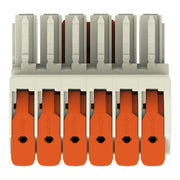 WAGO GmbH & Co. KG - Ein- und mehrpolige Klemmenleiste 1-Leiter-Federleiste 831-1106/322-000 Push-inCAGECLAMP,lgr − 12 Stück