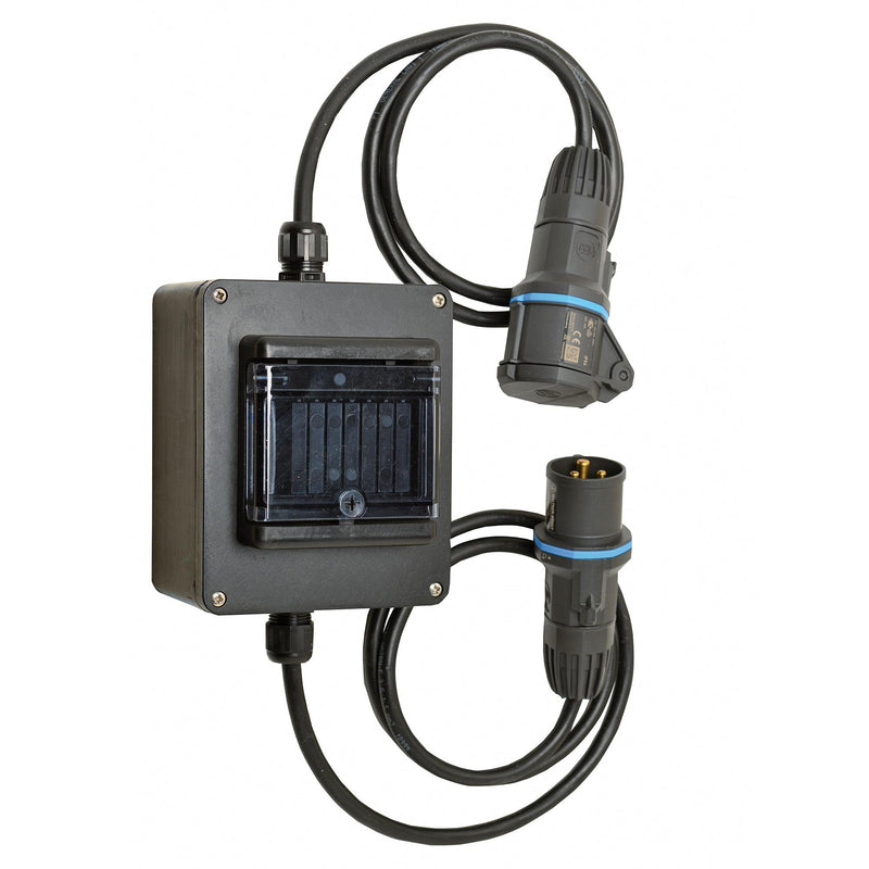Walther Werke - CEE-Steckdosen-Kombination (IEC 60309) CEE Stromzähler-Leitung 64Z1010 3m, 16A 3P 230V IP54