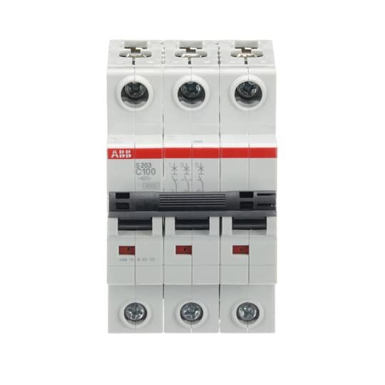 ABB Stotz S&J - Leitungsschutzschalter Sicherungsautomat S203-C100 6kA, 100A, 3P
