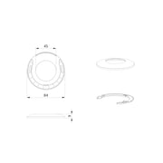 BEG Brück Electronic - Zubehör/Ersatzteile für Bewegungsmelder Abdeckring 93085 tiefschwarz