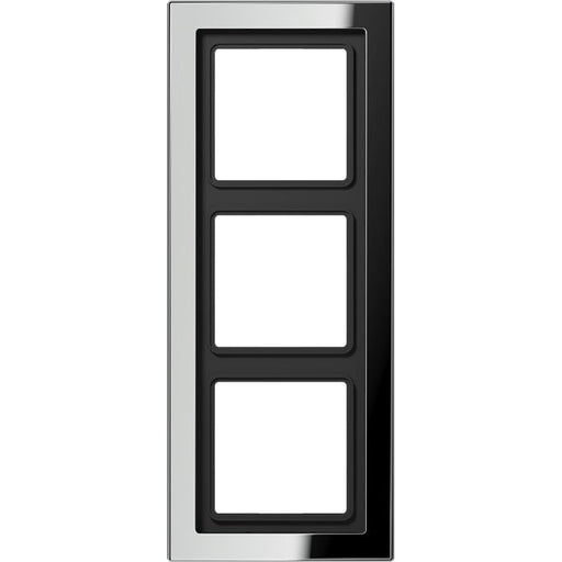 Jung - Abdeckrahmen Rahmen 3-fach gl.chr GCRD 2983 waage/senkrecht