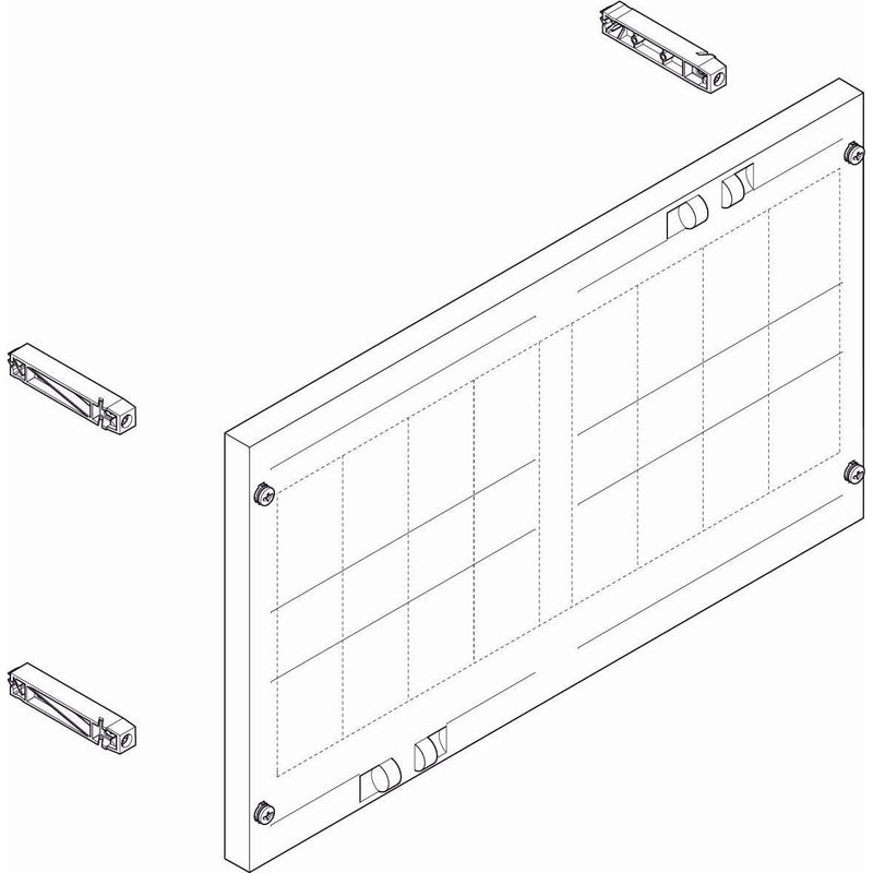 ABN - Verteilerfeld für Installationsverteiler ESPRO-Modul MT22674 tief BxH:500x300mm